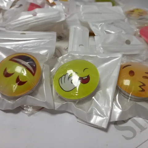 LOT OF APPROXIMATELY 38 EMOJI PHONE BRACKETS