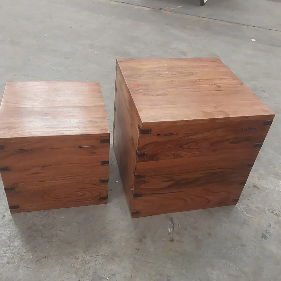 SEABURY CLASSIC SHEESHAM 2 PIECE NESTING COFFEE & COCKTAIL TABLES
