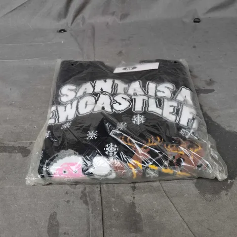 SANTA IS A NEWCASTLE FAN MEDIUM CHRISTMAS JUMPER