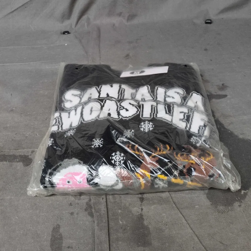 SANTA IS A NEWCASTLE FAN MEDIUM CHRISTMAS JUMPER