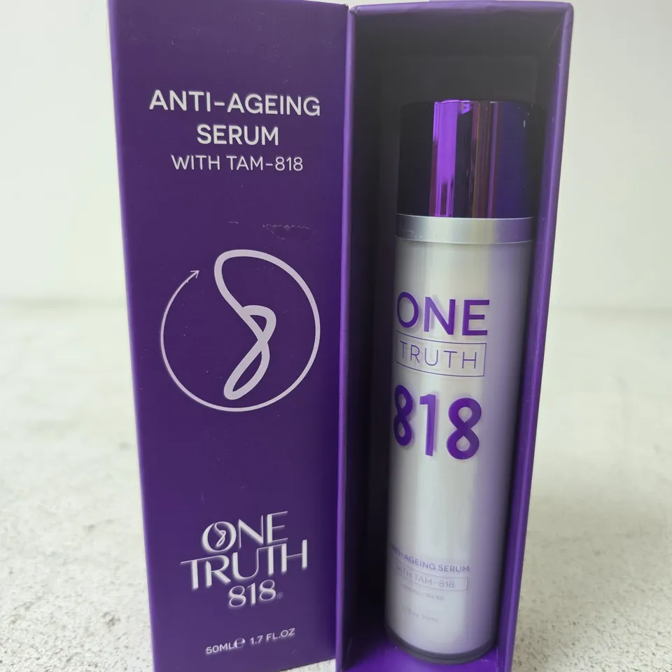BOXED ONE TRUTH 818 ANTI-AGING SERUM WITH TAM-818