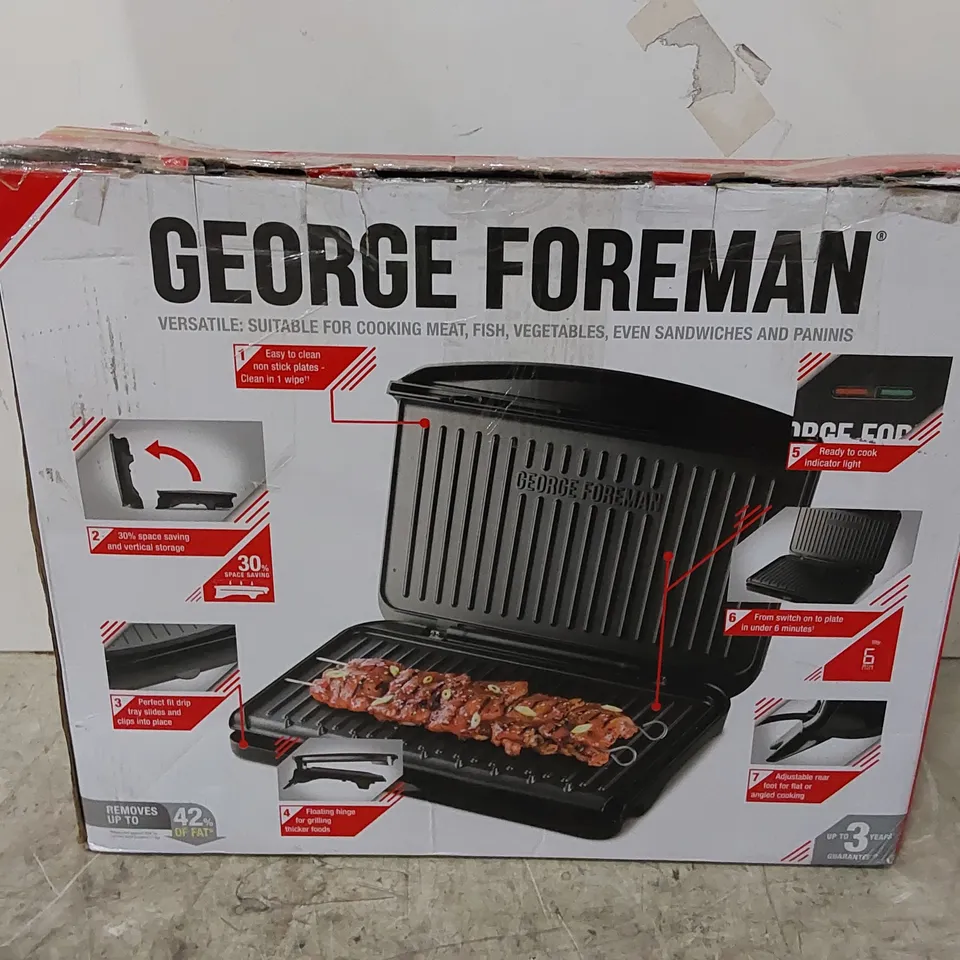 BOXED GEORGE FOREMAN FIT GRILL LARGE (1 BOX)