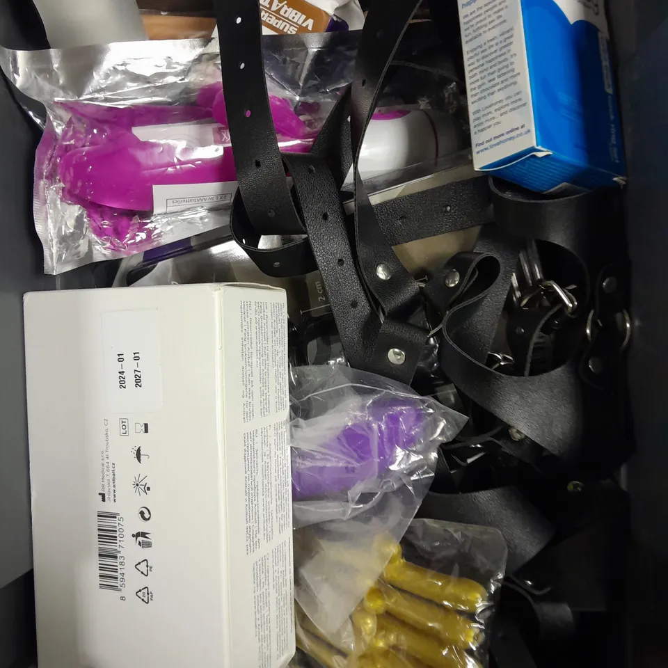 APPROXIMATELY 20 ASSORTED ADULT TOYS & ACCESSORIES 