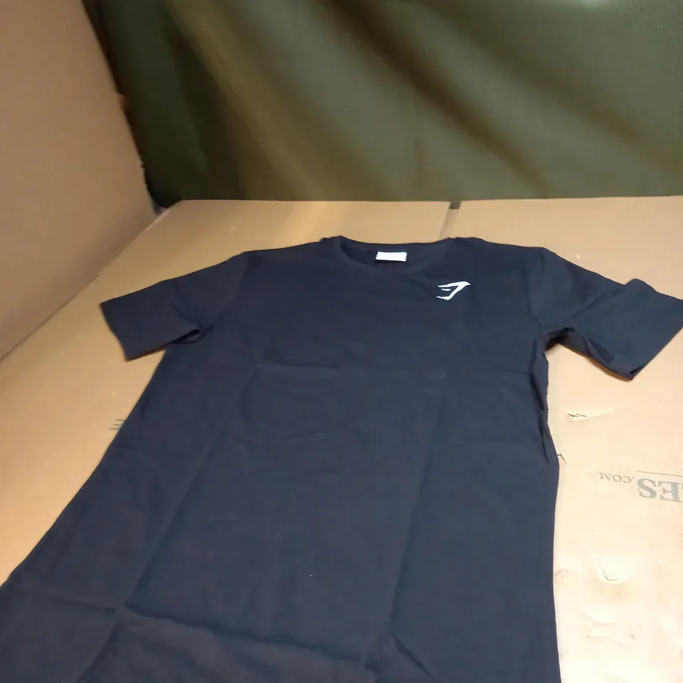 XS BLACK GYMSHARK T-SHIRT 