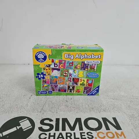 ORCHARD TOYS BIG ALPHABET JIGSAW PUZZLE LEARING GUIDE AGE 3 - 6