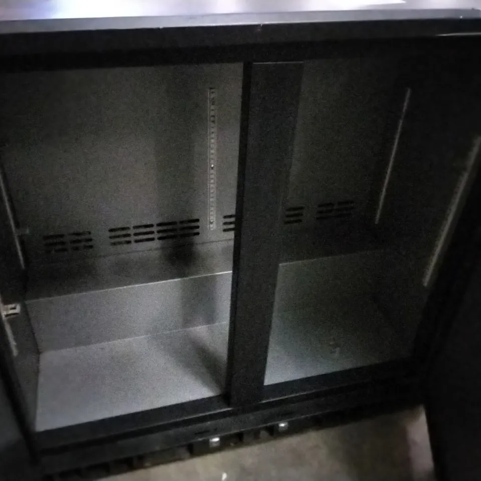 BLACK 2 DOOR REFRIGERATED UNIT 