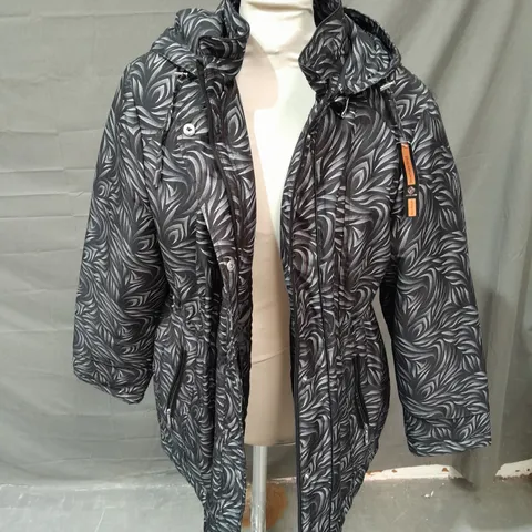 ANNA ROSE BLACK PADDED JACKET - LARGE