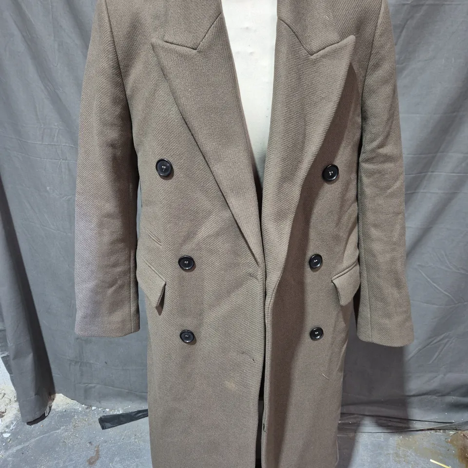 ZARA TRENCH COAT IN BROWN SIZE S