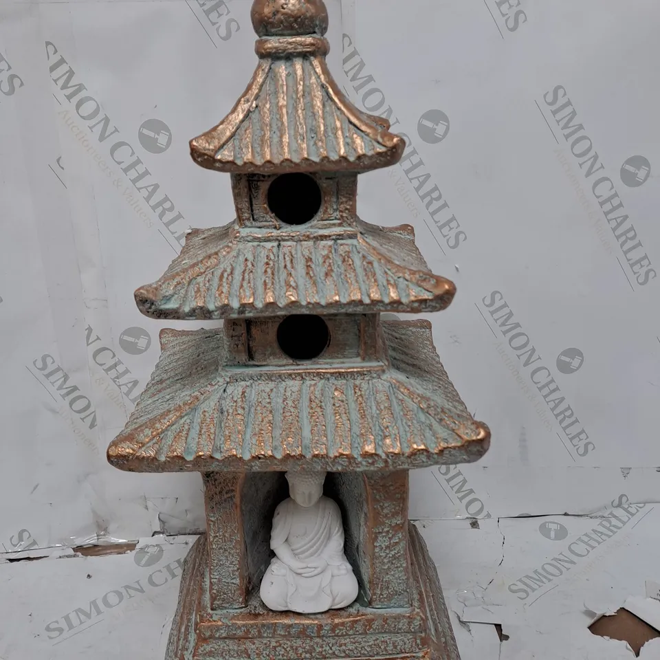 MY GARDEN STORIES SOLAR LED BUDDHA PAGODA