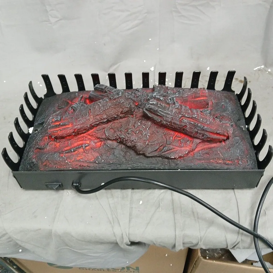 ELECTRIC COAL-EFFECT FIREPLACE HEATER WITH EMBER BED