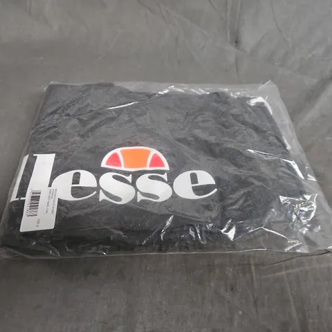 ELLESSE DARK GREY LOGO SHORTS - SMALL