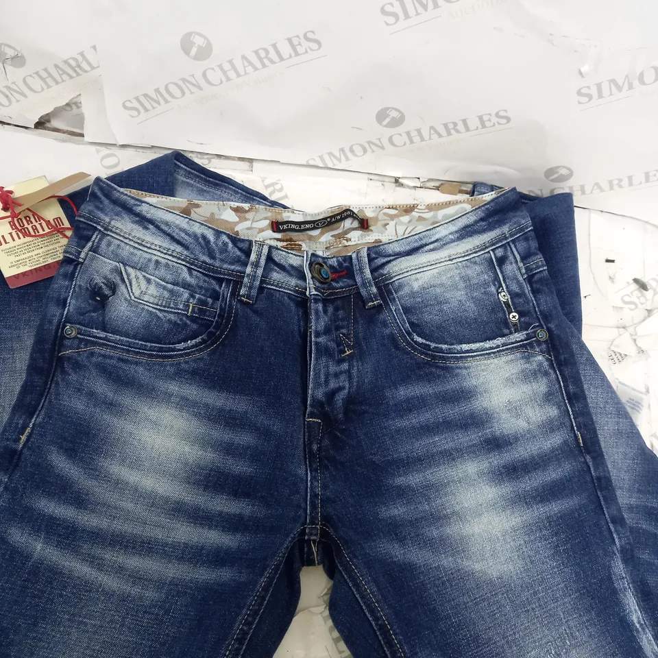 BLUE VIKING ENO SINCE 1981 WEATHERED JEANS SIZE 29