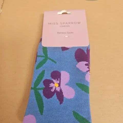 MISS SPARROW LONDON BAMBOO SOCKS – ONE SIZE (UK 3-7, EU 36-41)