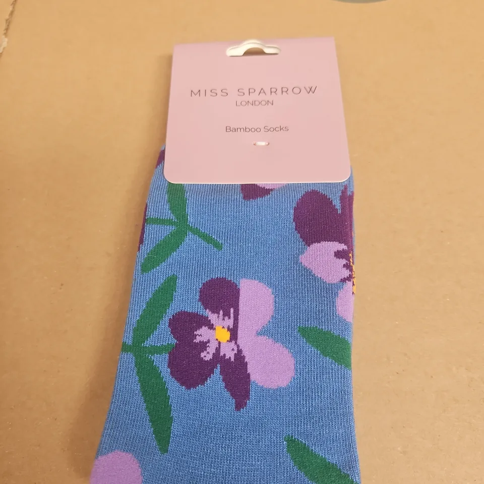MISS SPARROW LONDON BAMBOO SOCKS – ONE SIZE (UK 3-7, EU 36-41)