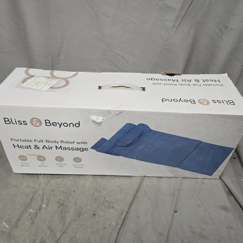 BOXED BLISS & BEYOND PORTABLE FULL-BODY RELIEF HEAT & AIR MASSAGE