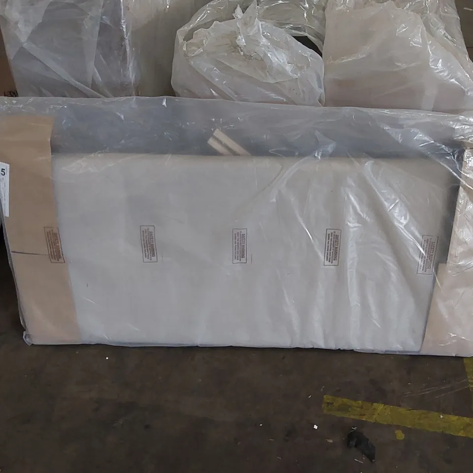 QUALITY BAGGED LUXURY DOUBLE HEADBOARD - SANDSTONE 