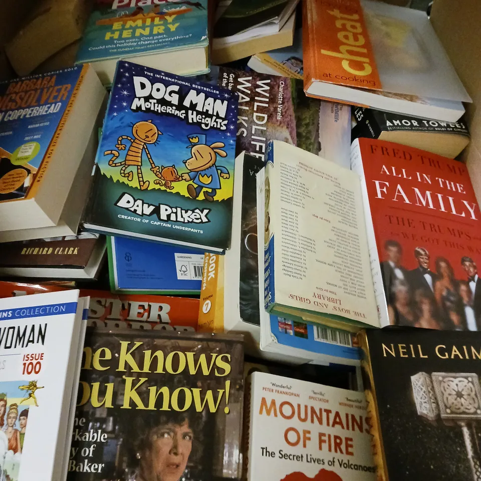 LARGE QUANTITY OF ASSORTED BOOK TITLES INCLUDE FICTION AND NON-FICTION - COLLECTION ONLY