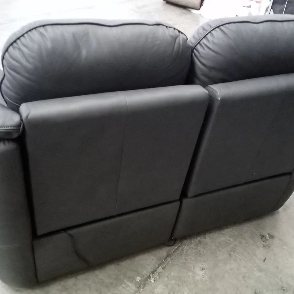 DESIGNER G PLAN JACKSON 2 SEATER ELECTRIC RECLINER DBL SOFA - CAMBRIDGE PETROL BLUE LEATHER 