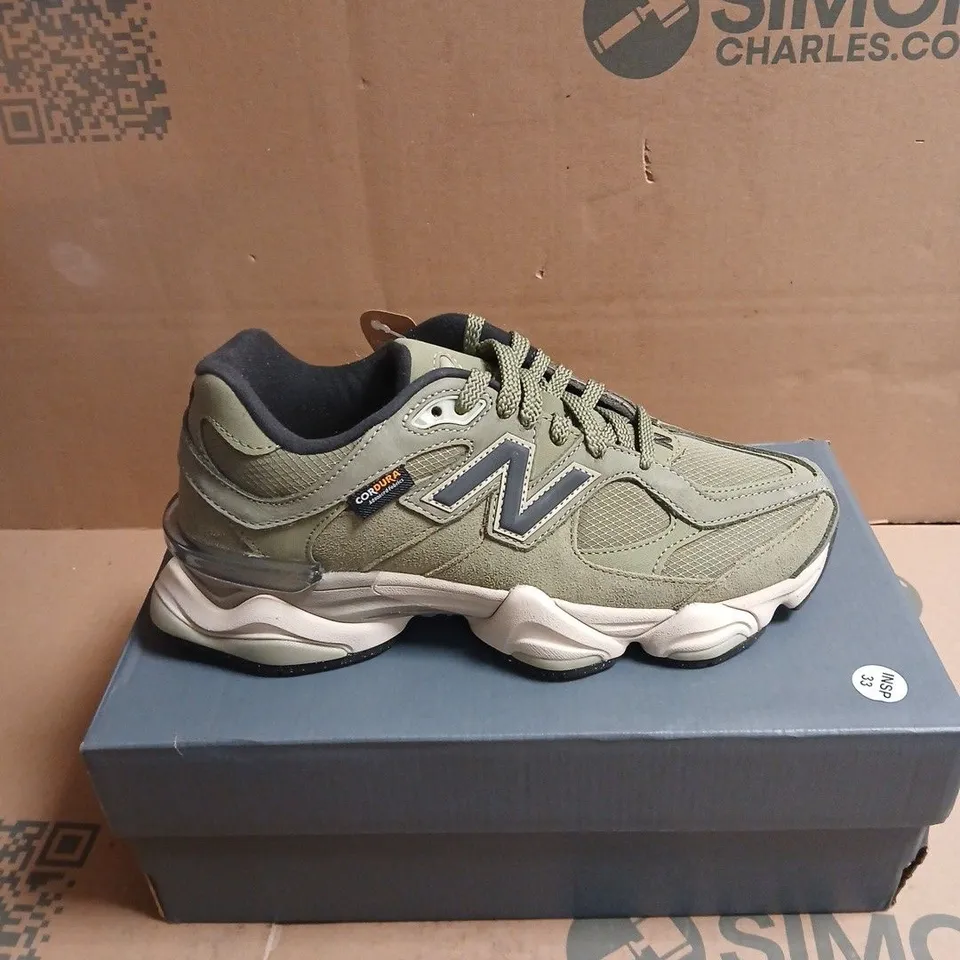 NEW BALANCE OLIVE GREEN/KHAKI SNEAKERS – MEN'S ATHLETIC SHOES BOXED SIZE UK 7