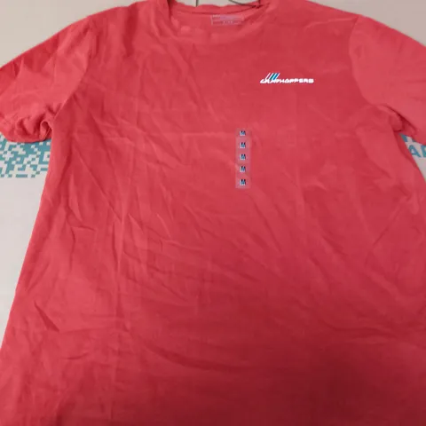 CHOPPERS RED T‑SHIRT WITH CHEST LOGO – UK M