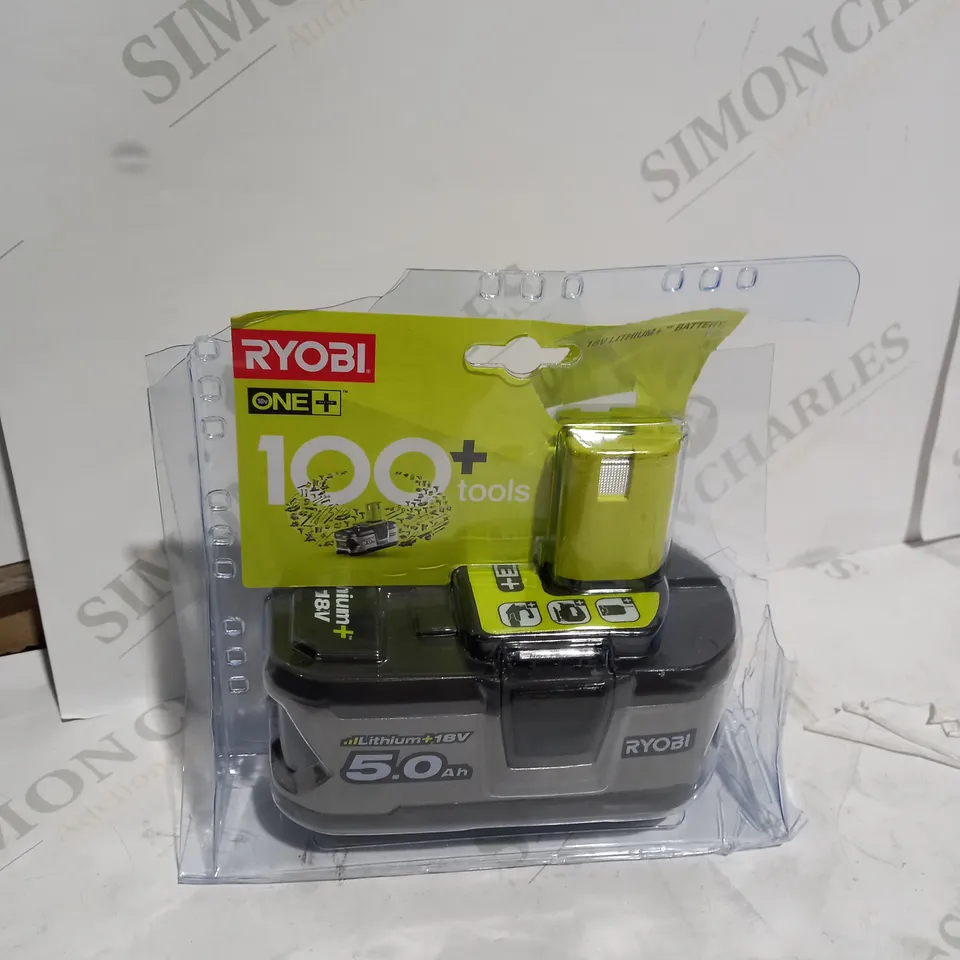 RYOBI RB18L50 18V ONE+ LITHIUM+ 5.0AH BATTERY RRP £124.99