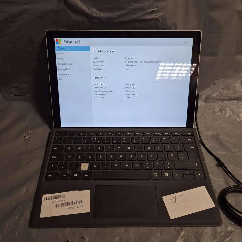 MICROSOFT SURFACE PRO TABLET LAPTOP