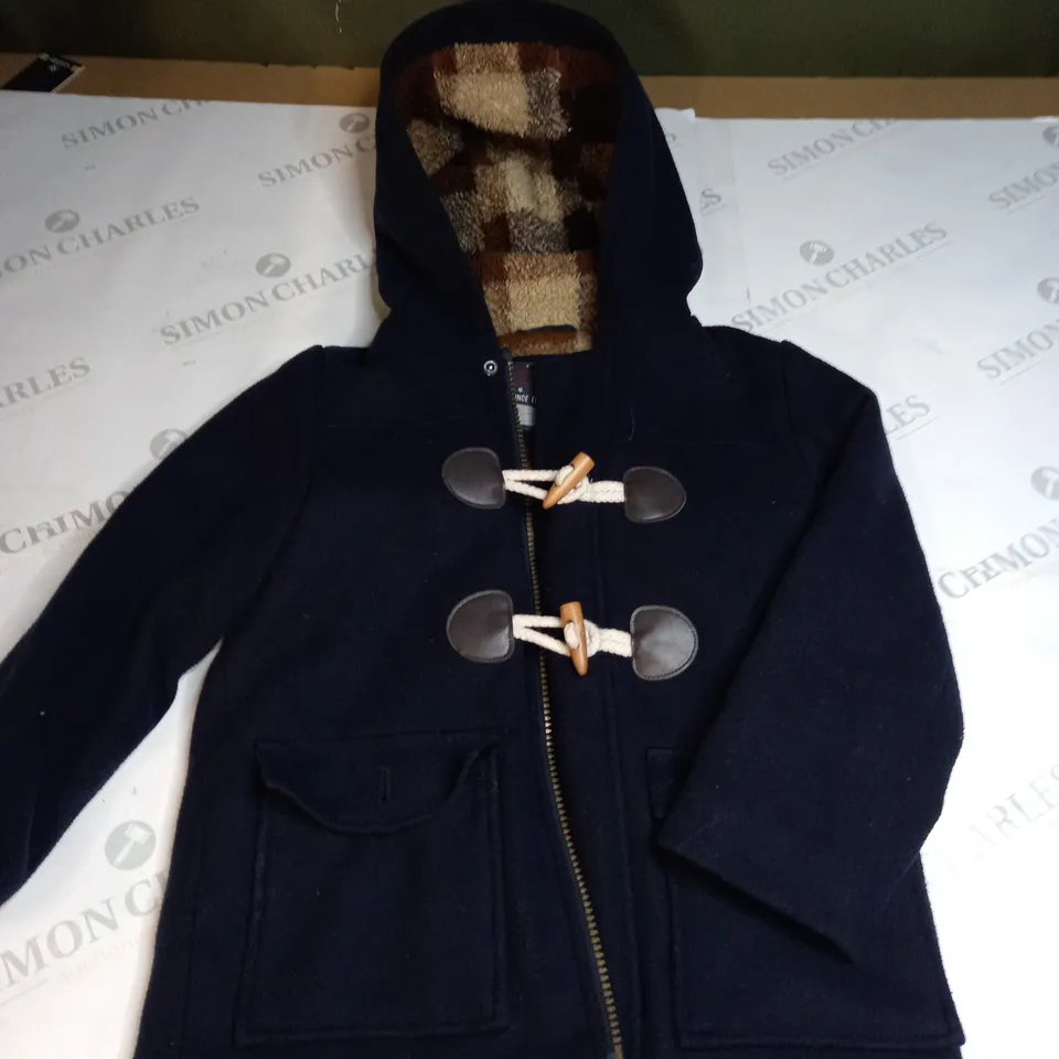 BOYS ZIPPED SHERPA LINED HOODED COAT SIZE UNSPECIFIED