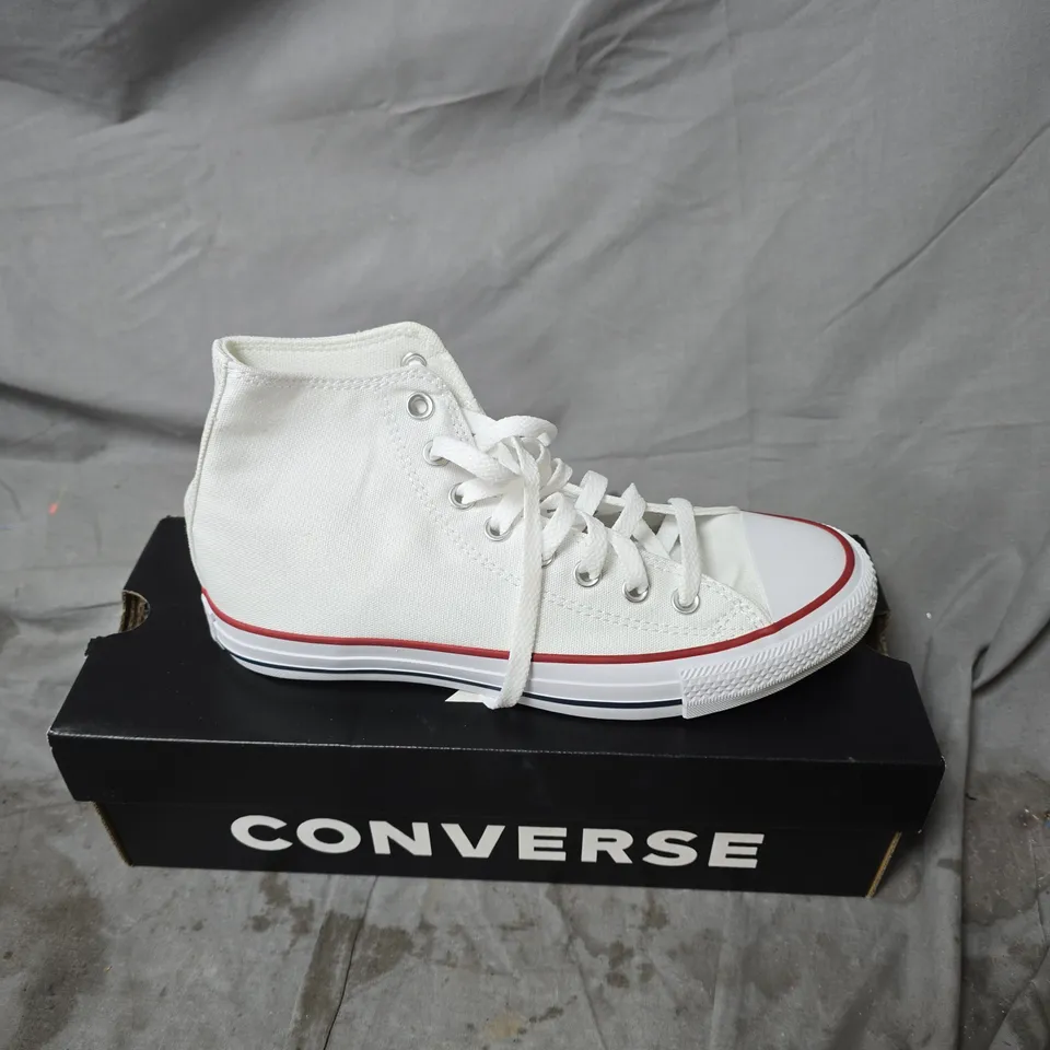CONVERSE CHUCK TAYLOR ALL STAR HIGH TOP SNEAKERS – WHITE (PAIR) SIZE 7