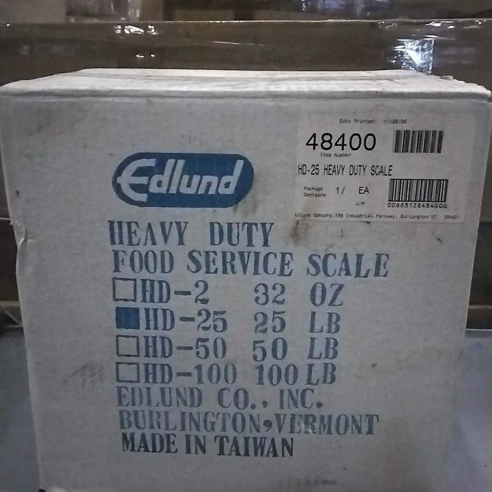 EDLUND HD-25 HEAVY DUTY SCALE