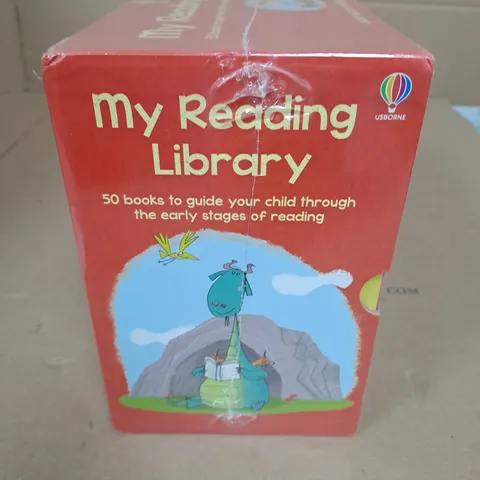 BOXED AND SEALED MY READING LIBRARY 50 BOOKS TO GUIDE YOUR CHILD THROUGH THE EARLY STAGES OF READING