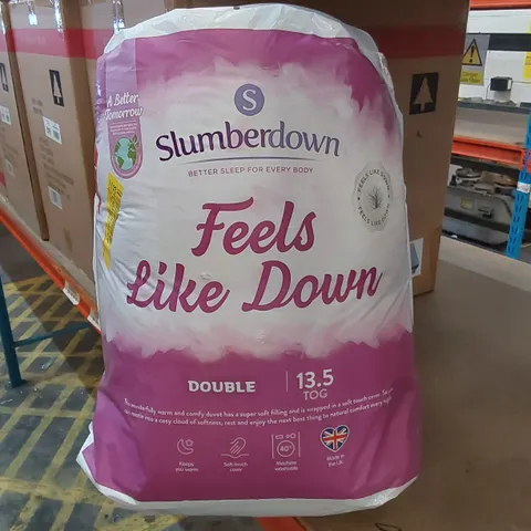 BAGGED FEELS LIKE SLUMBERDOWN 13.5 TOG DUVET // SIZE: DOUBLE