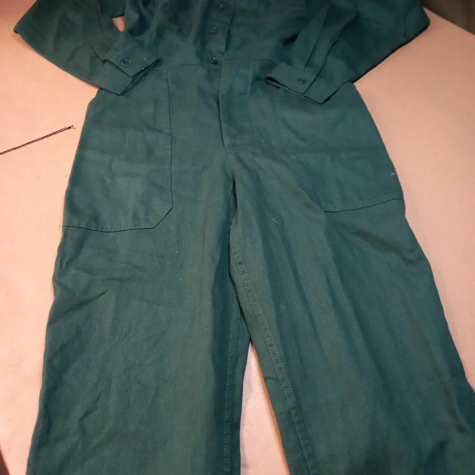 LUCY YAK POSY GREEN CARMEN BOILERSUIT - SMALL