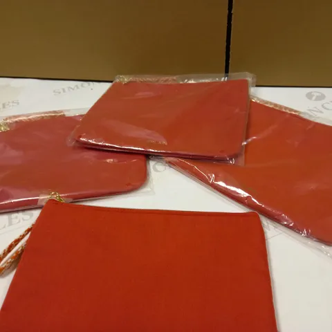 LOT OF APPROX 4 GUERLAIN PARIS RED POUCH