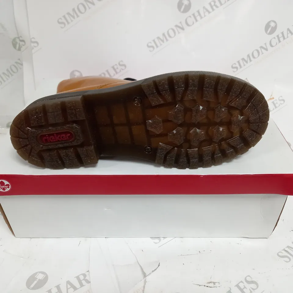 BOXED RIEKER LACE ANKLE BOOTS SIZE 7.5