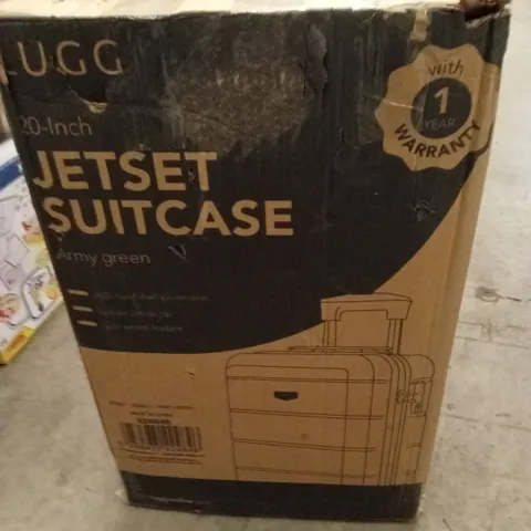 BOXED LUGG 20INCH JETSET SUITCASE ARMY GREEN
