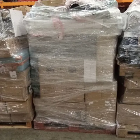 PALLET OF ASSORTED E-COMMERCE GOODS AND PRODUCTS TO INCLUDE; SHOE RACK, GYM MATS, COAT/CLOTHES HANGERS, CAMPING AND GARDEN CHAIRS ETC