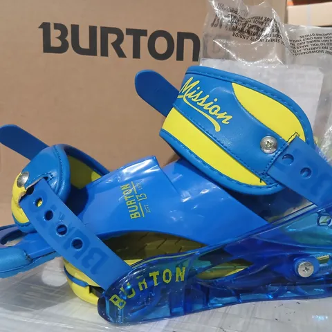 BURTON MISSION SMALLS YOUTH SNOW BOOTS – BLUE & YELLOW, SIZE S
