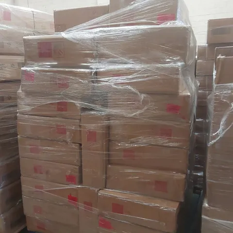PALLET CONTAINING A VERY LARGE QUANTITY OF ASSORTED DESIGNER FURNITURE PARTS INCLUDING: TABLE PARTS, WARDROBE PARTS ECT
