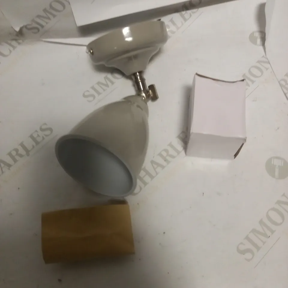 JOHN LEWIS PLYMOUTH GU10 LED SINGLE SPOTLIGHT, GREY