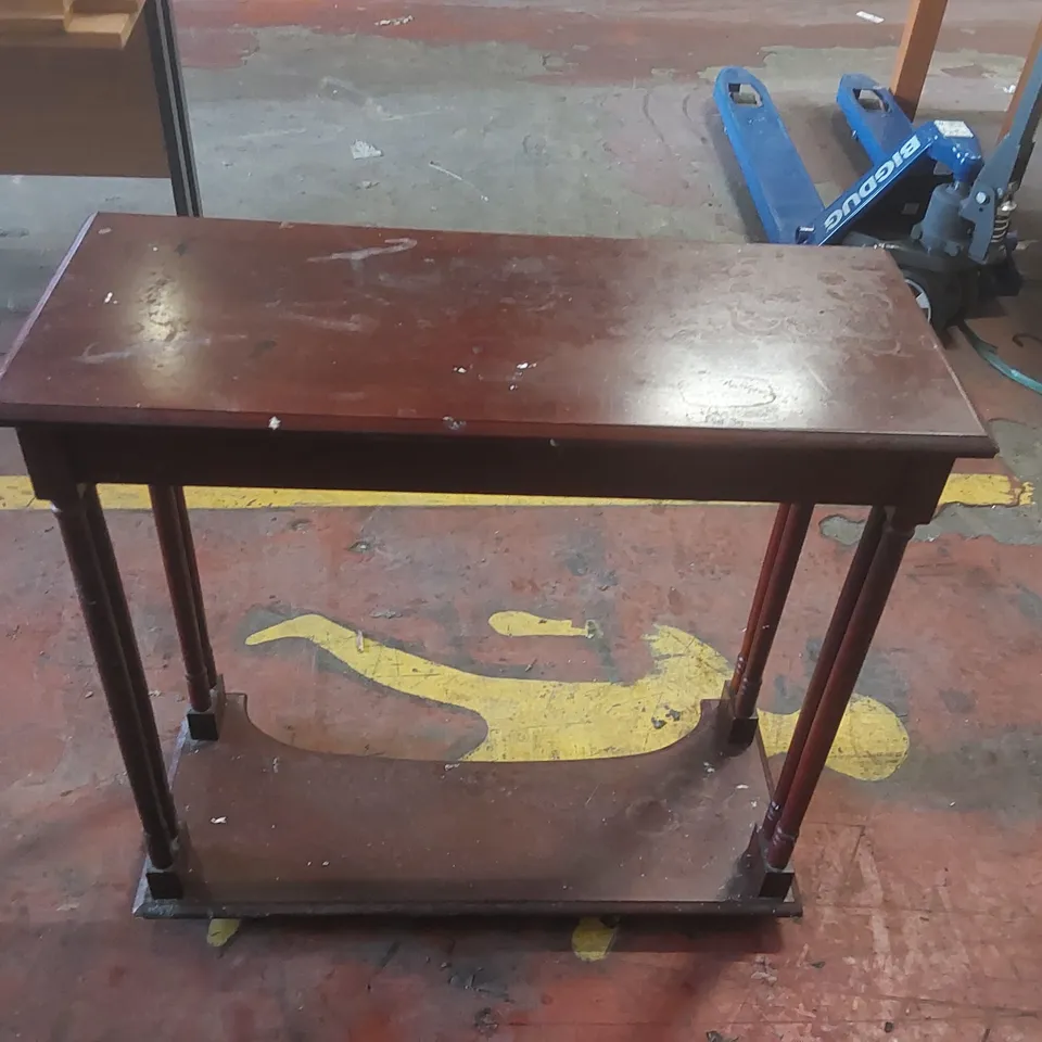 2 DRAWER WOODEN CONSOLE TABLE