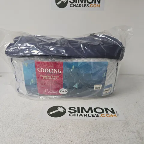 COOLING MEMORY FOAM PILLOW PAIR