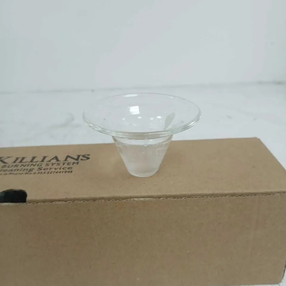 TOTE OF 6 SETS OF ST KILLIANS GLASS MINI VOTIVE CANDLE HOLDERS