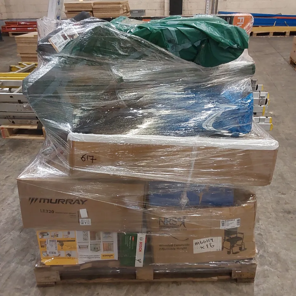PALLET OF 21 ASSORTED RAW HOUSEHOLD PRODUCTS AND CONSUMER GOODS TO INCLUDE;