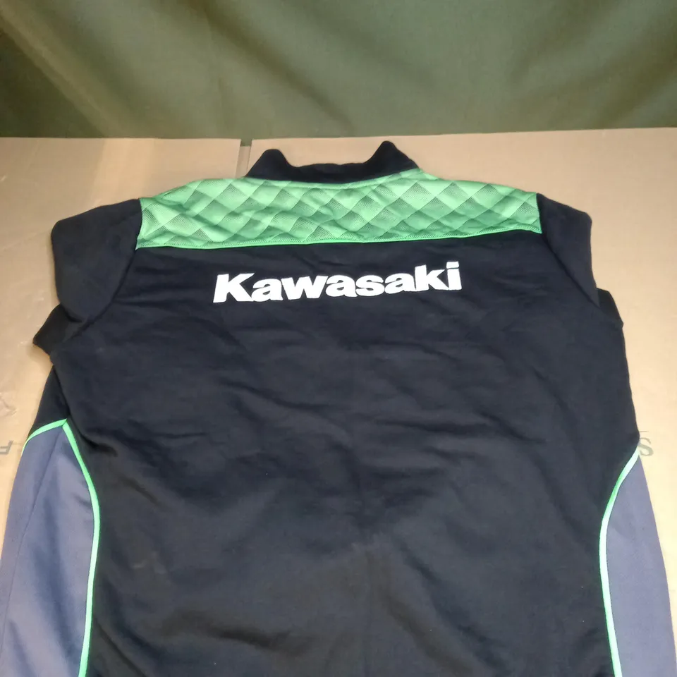 MENS KAWASAKI FULL ZIPPED JACKET SIZE XXL
