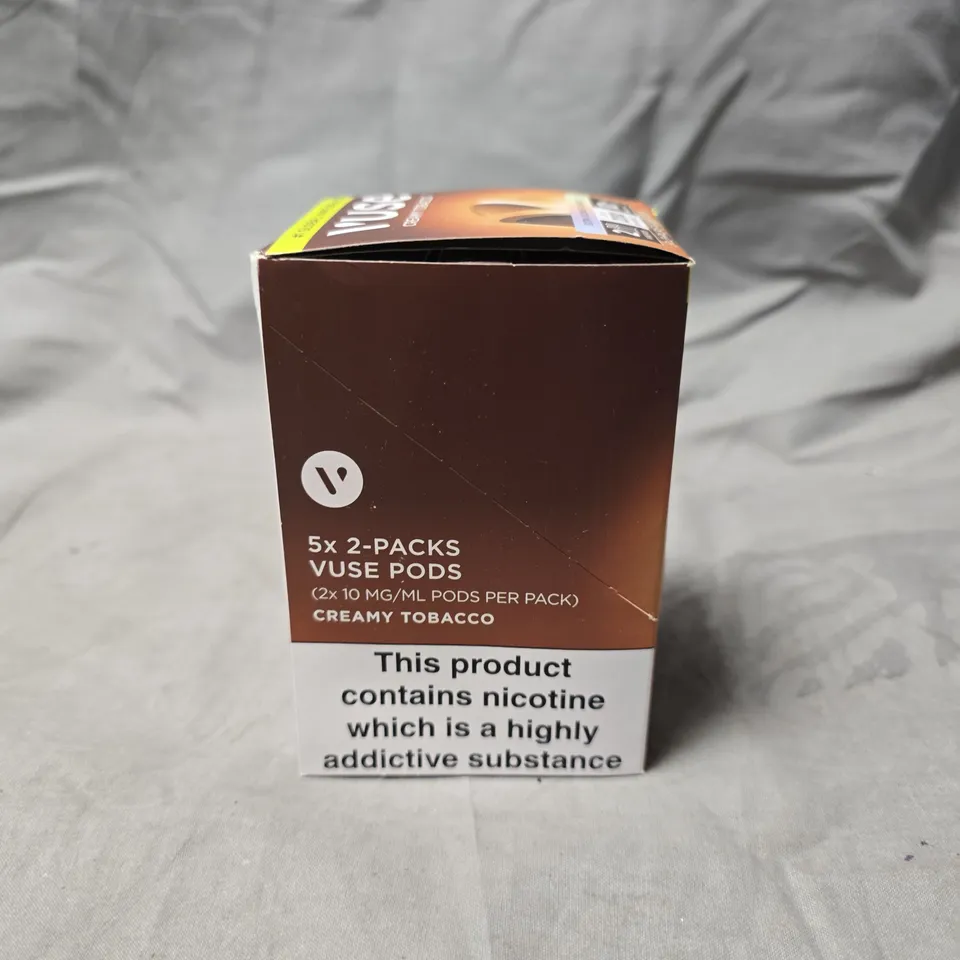 VUSE CREAMY TOBACCO VAPE PODS – 5X2-PACKS, 10 MG/ML