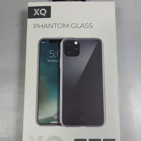 APPROXIMATELY 60 BRAND NEW BOXED XQ PHANTOM GLASS PROTECTIVE CASES FOR IPHONE 5.8" 2019 MODEL