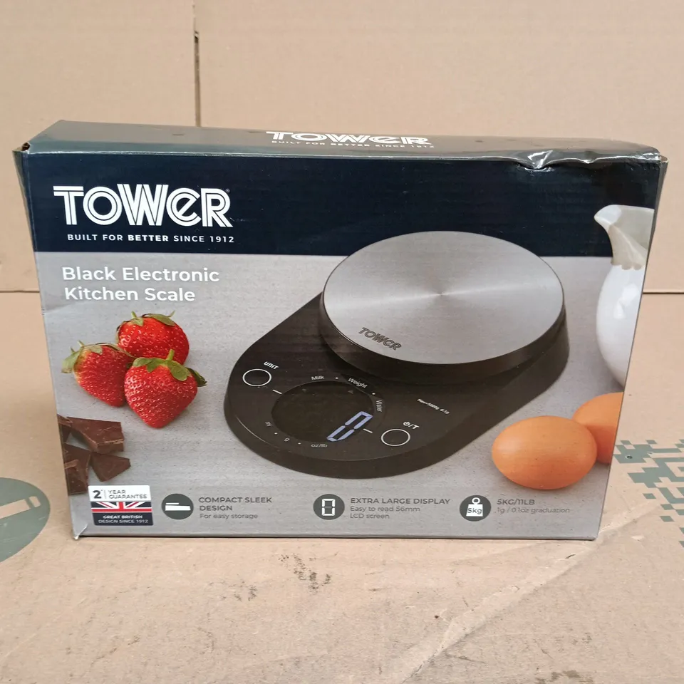TOWER BLACK ELECTRONIC KITCHEN SCALE