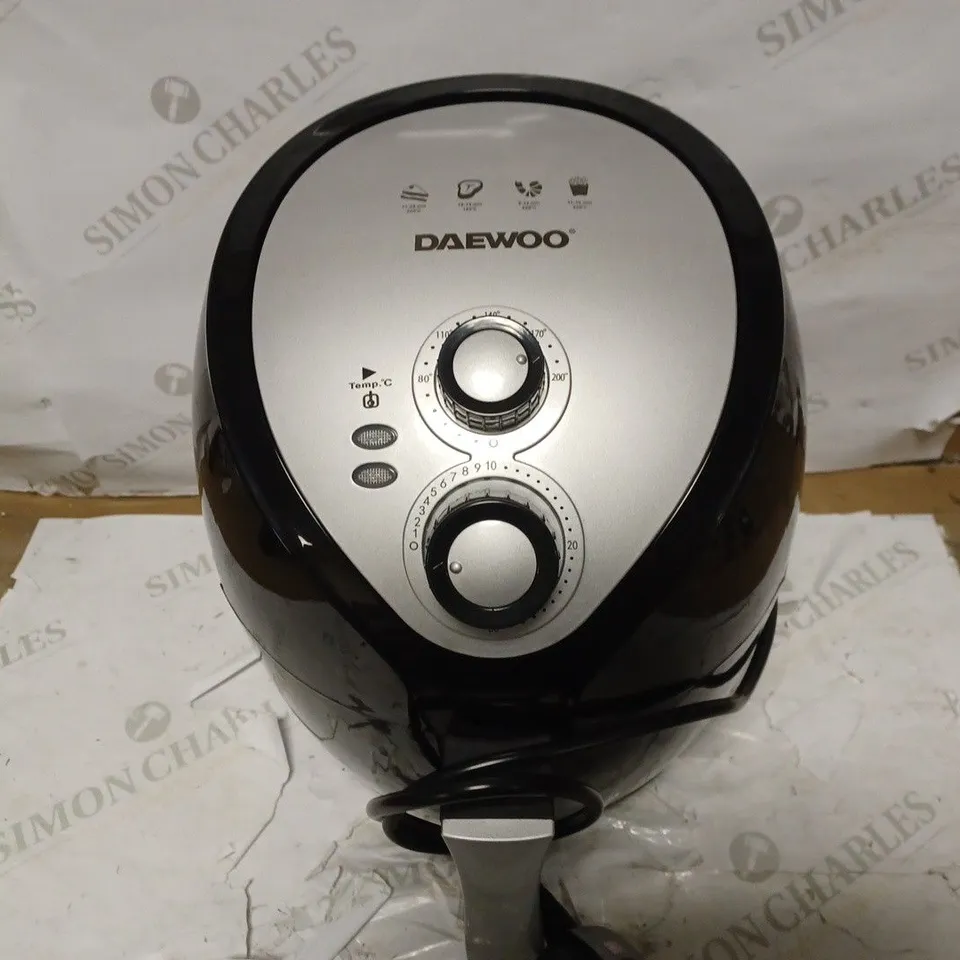 DAEWOO FRYER WITH RAPID AIR FLOW CIRCULATION, - BLACK, SILVER