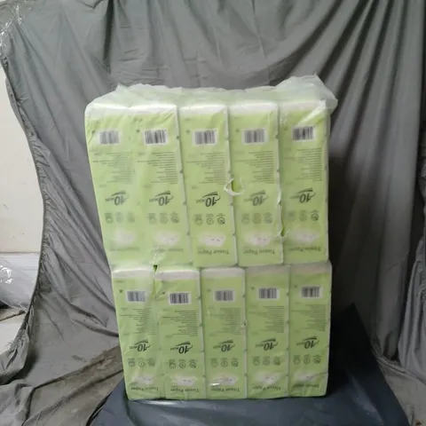 10 X 10 PACKS OF SOFT AND COMFORTABLE TISSUE PAPER