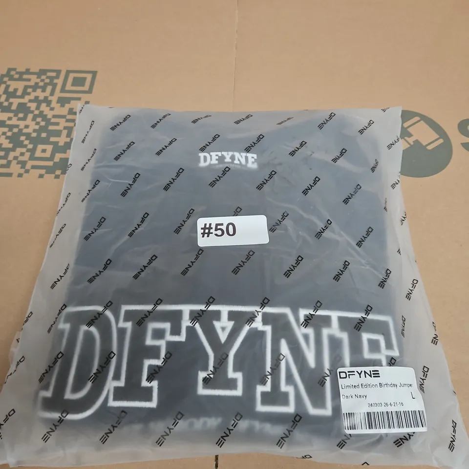 DFYNE LIMITED EDITION BIRTHDAY JUMPER - DARK NAVY - SIZE L